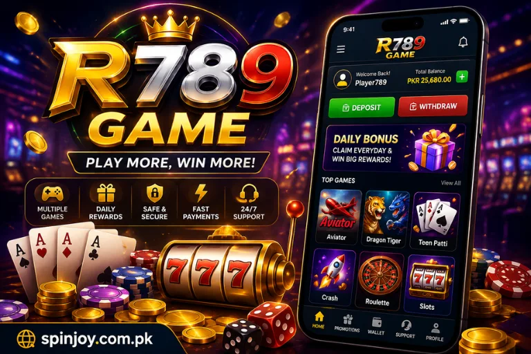 R789 Game APK gaming platform featuring casino-style games, mobile app interface, rewards.